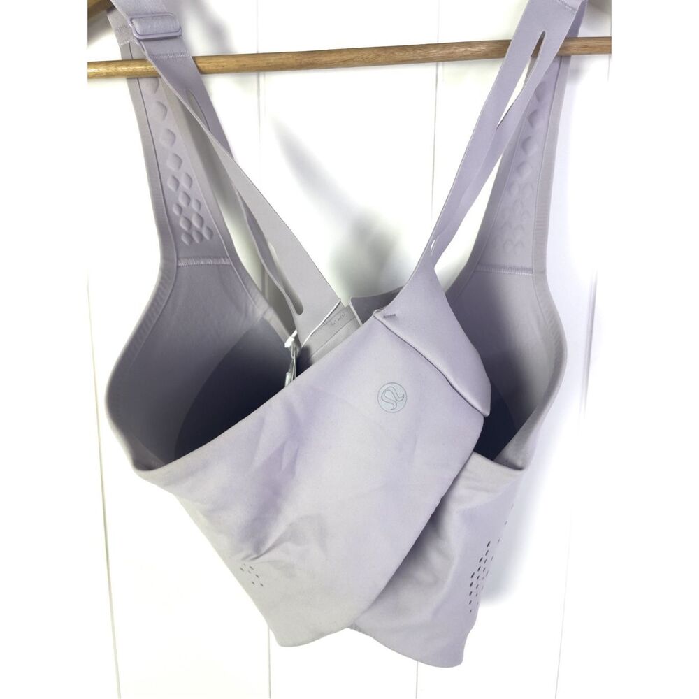 NWT Lululemon AirSupport Bra High Support Faint Lavender / Peri Purple 38D $98 - Picture 6 of 13